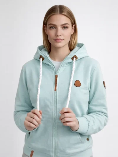 Dameshoodie met rits